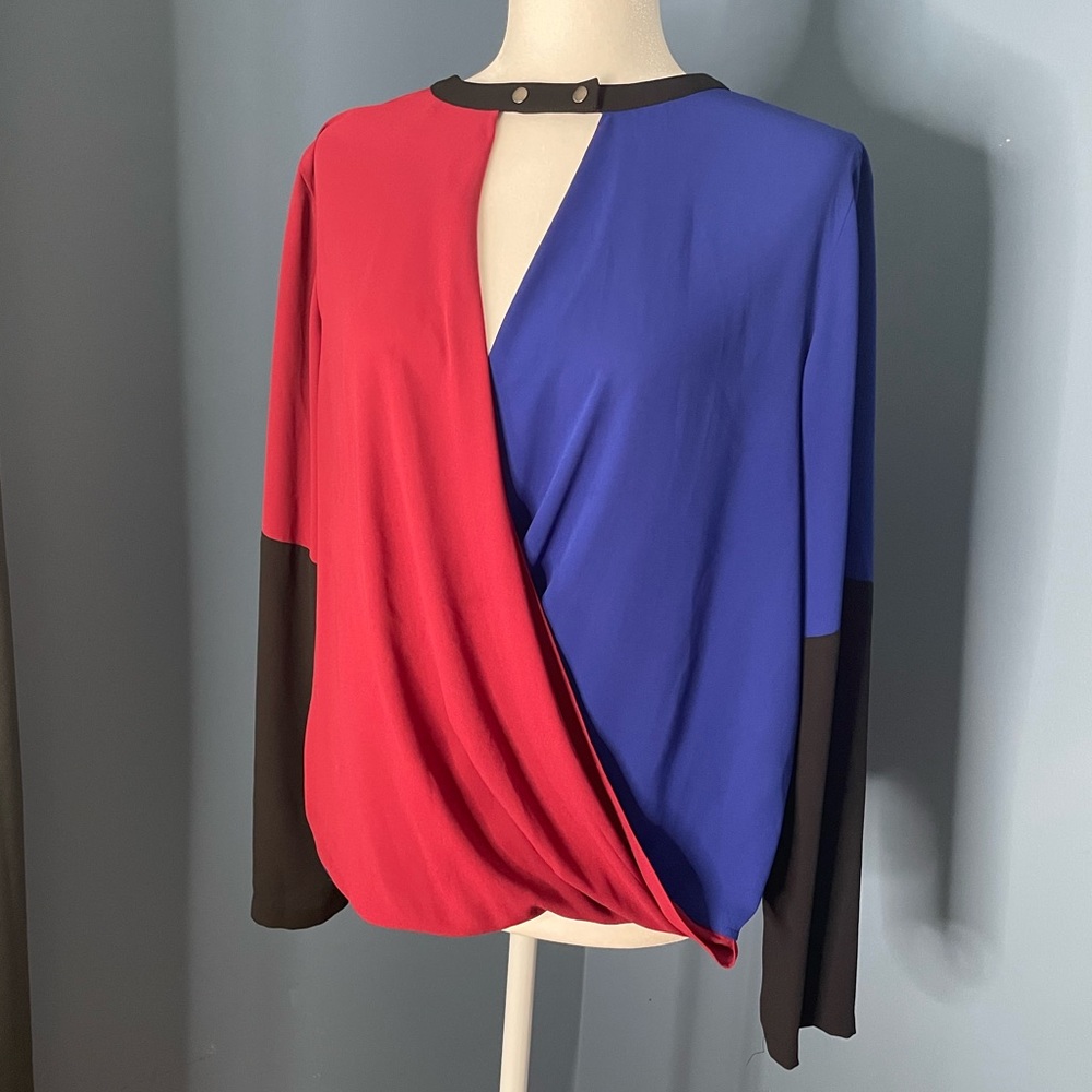 BCBG MAXAZRIA Multi Colored Blouse